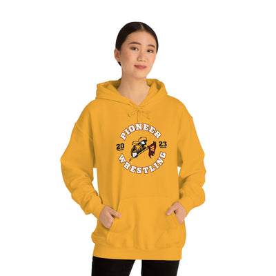 Wichita West High School Wrestling (Front + Back) Unisex Heavy Blend™ Hooded Sweatshirt