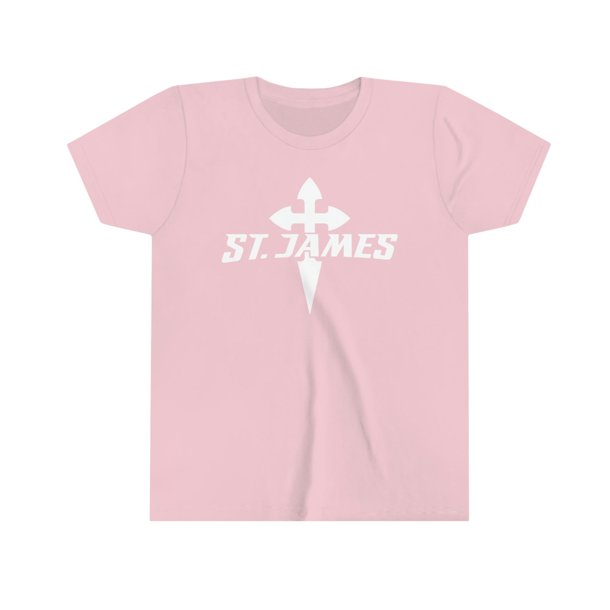 St. James Academy Pink Youth Short Sleeve Tee