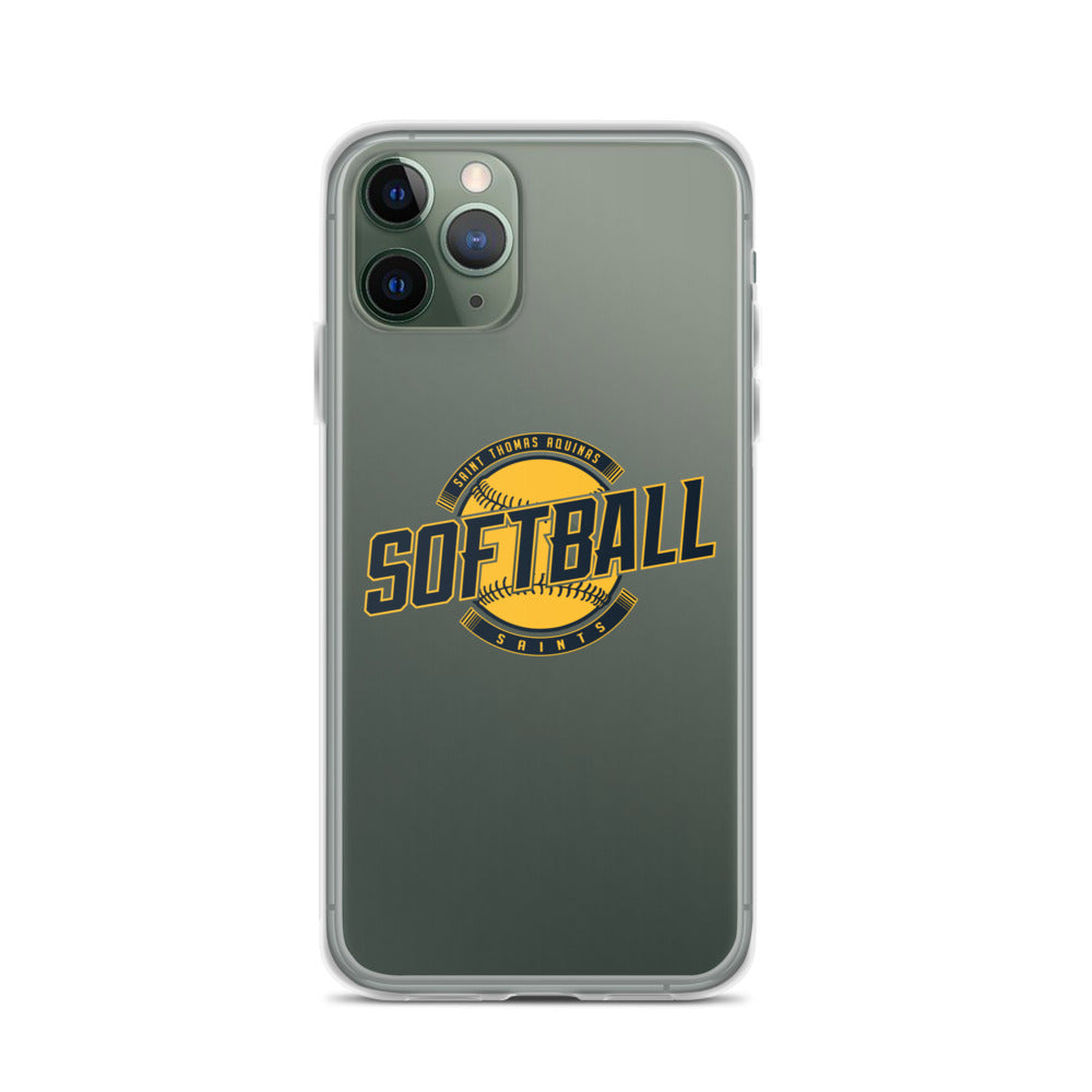 Saint Thomas Aquinas Softball iPhone Case - Blue Chip Athletic