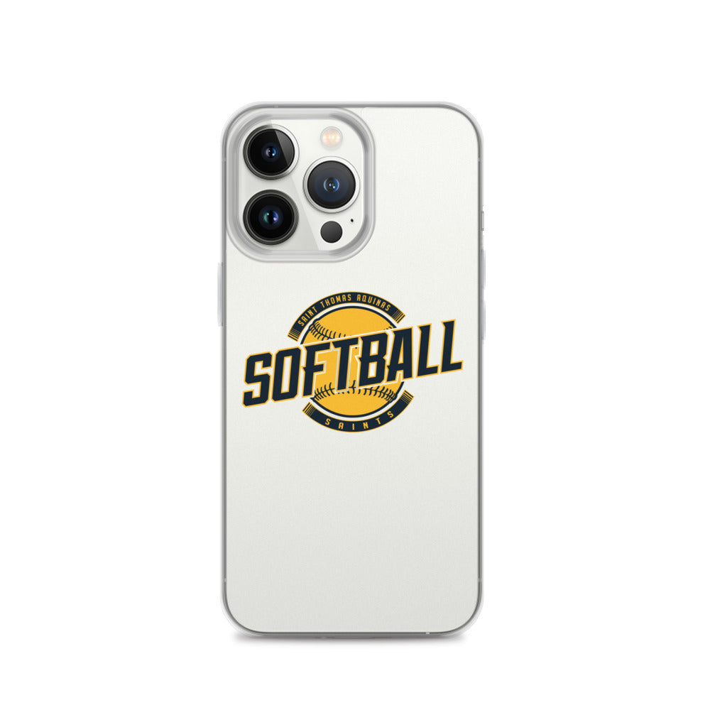 Saint Thomas Aquinas Softball iPhone Case - Blue Chip Athletic