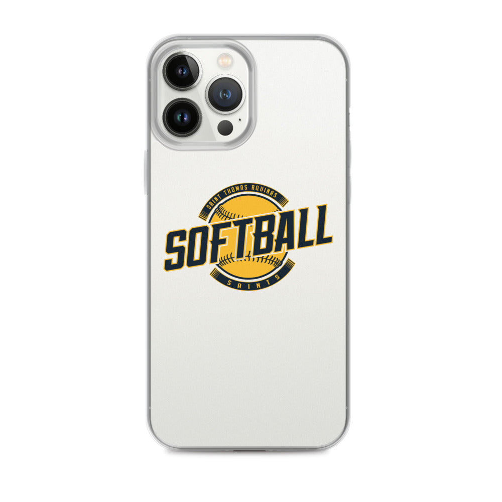 Saint Thomas Aquinas Softball iPhone Case