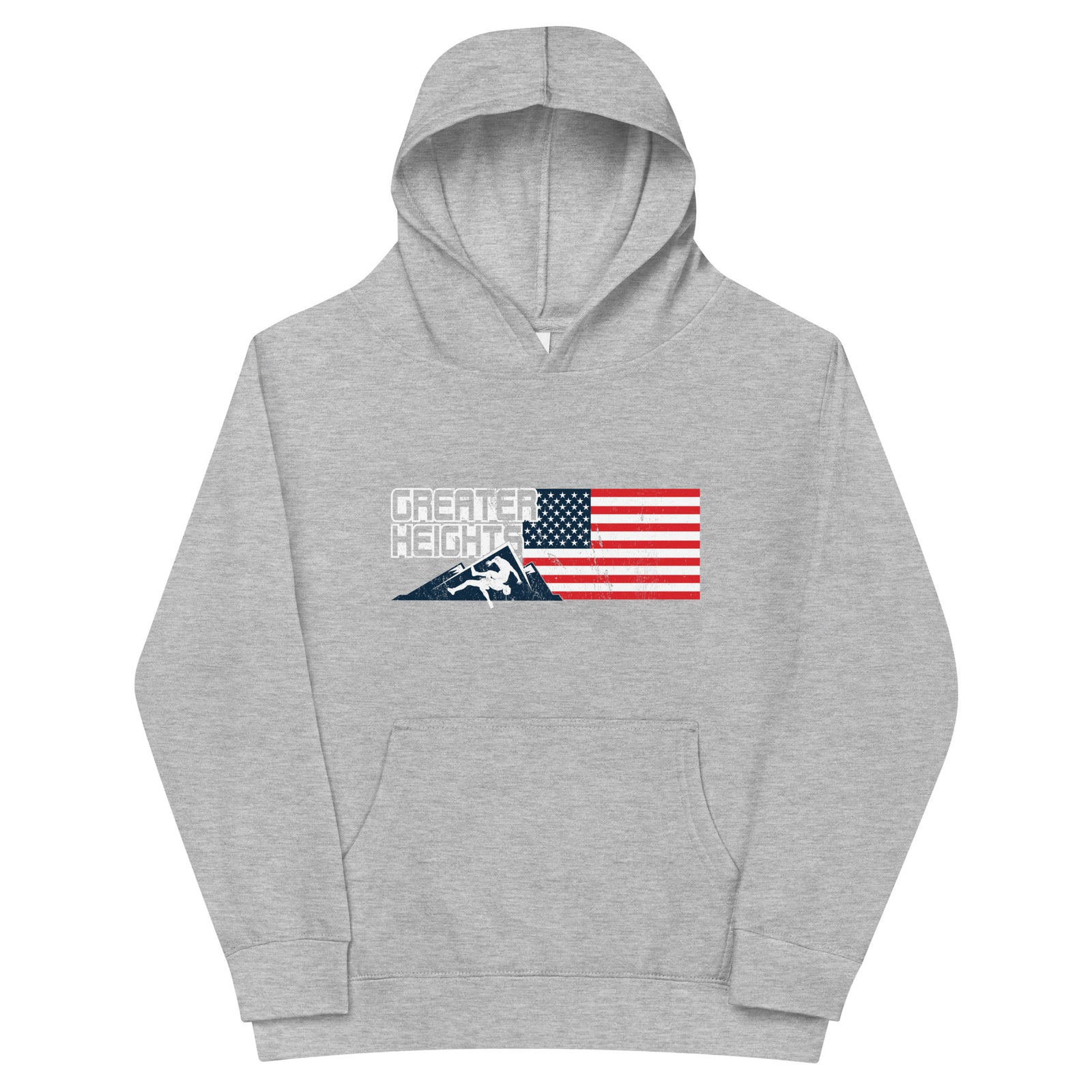 Greater Heights Wrestling 3 Kids fleece hoodie