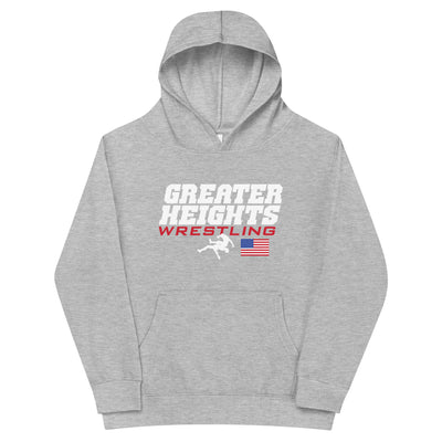 Greater Heights Wrestling 2 Kids fleece hoodie