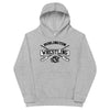 Burlington HS Wrestling Row The Boat (Front + Back) Kids Fleece Hoodie