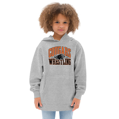 Half Moon Bay Wrestling COUGARS Kids Fleece Hoodie