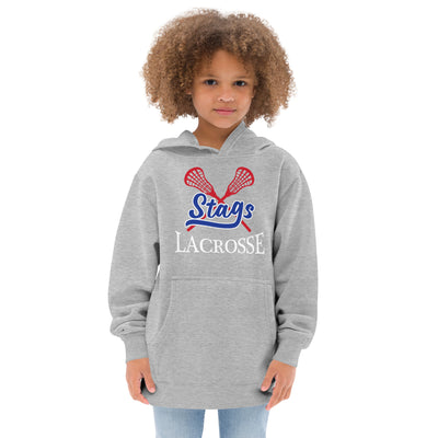 Stags Lacrosse Grey Kids Fleece Hoodie