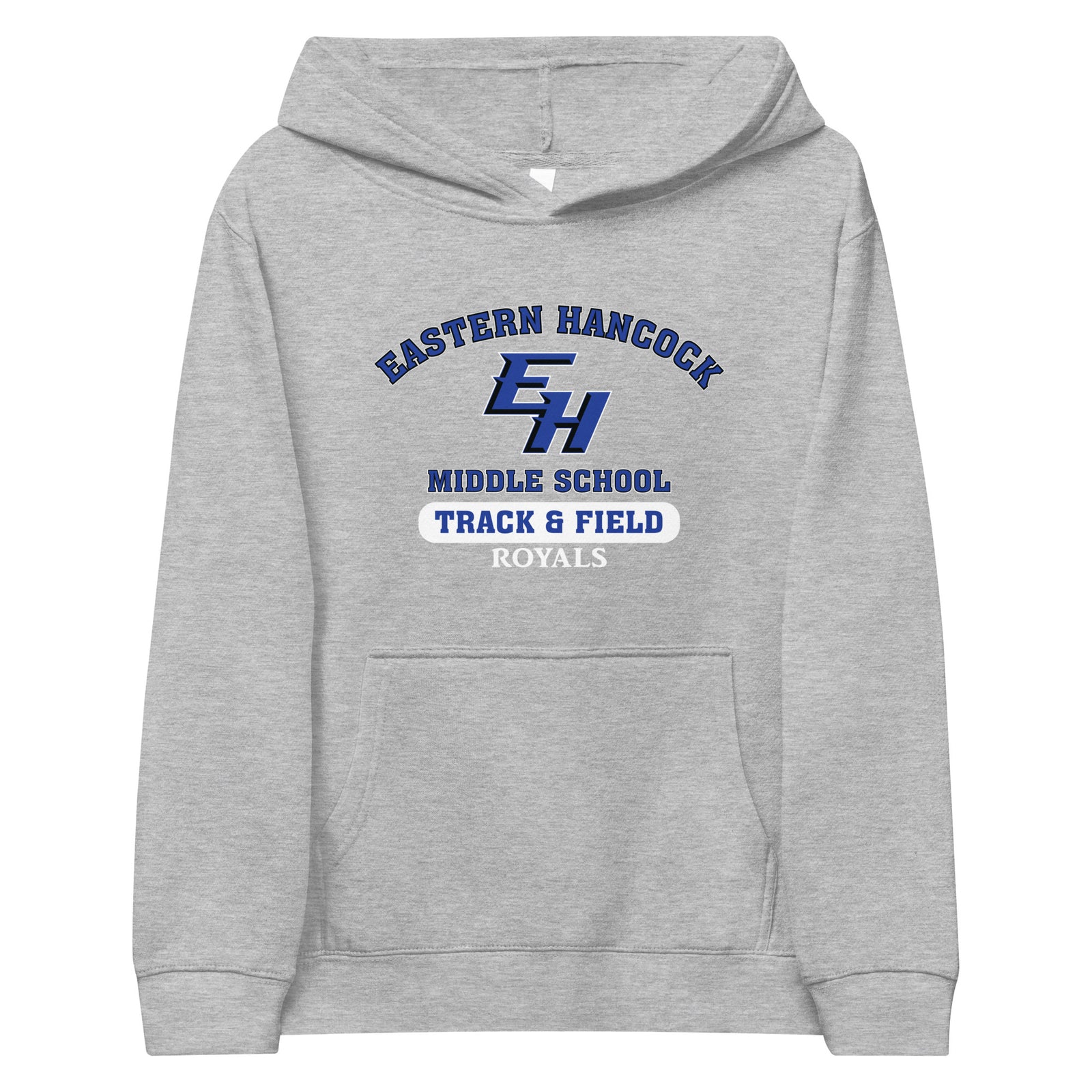 Eastern Hancock MS Track Royals Kids Fleece Hoodie