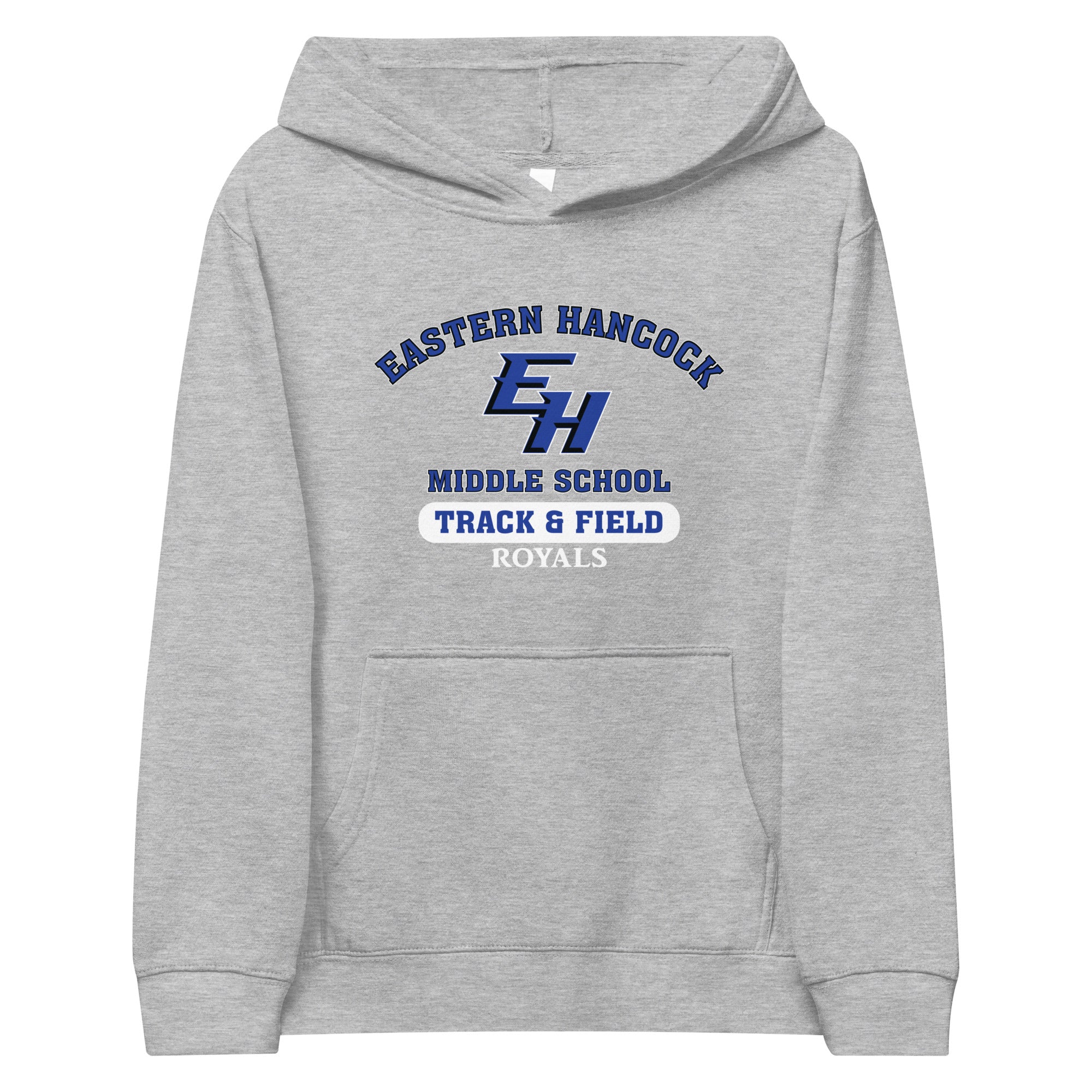 Eastern Hancock MS Track Royals Kids Fleece Hoodie