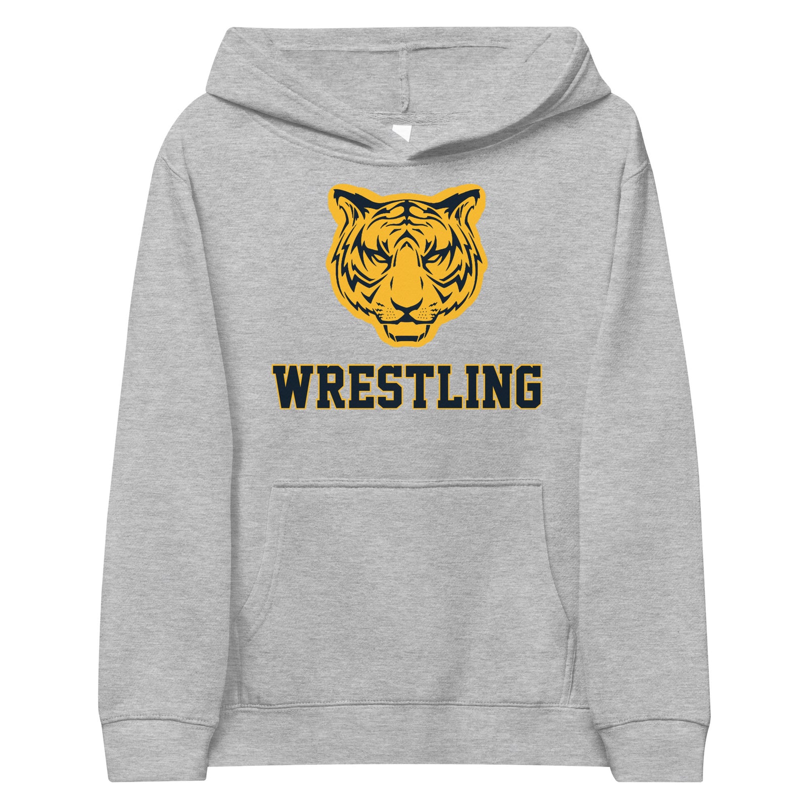 Burlington-Edison HS Wrestling Tiger  Kids Fleece Hoodie