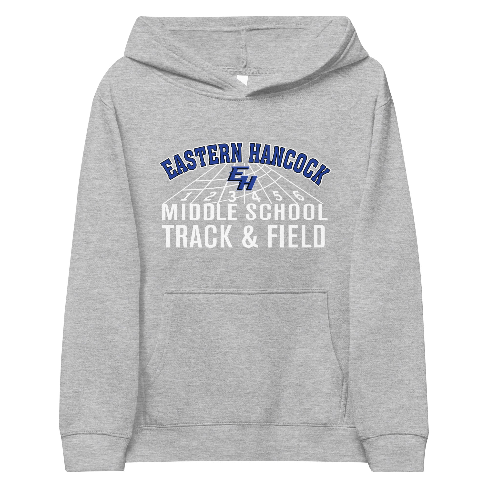 Eastern Hancock MS Track Track & Field  Kids Fleece Hoodie