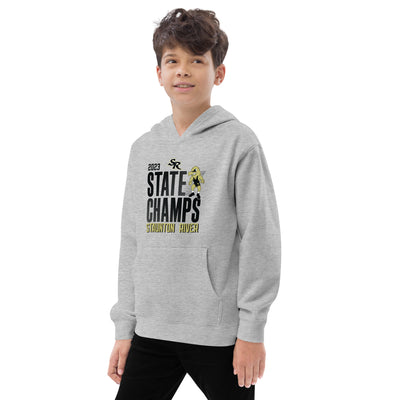 Staunton River State Champs  Grey Kids Fleece Hoodie