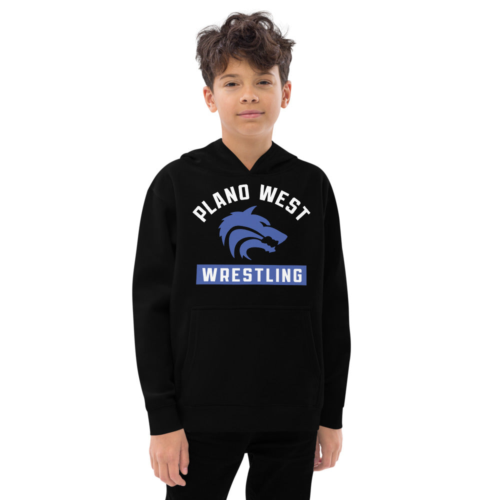 Plano West Wrestling Kids Fleece Hoodie