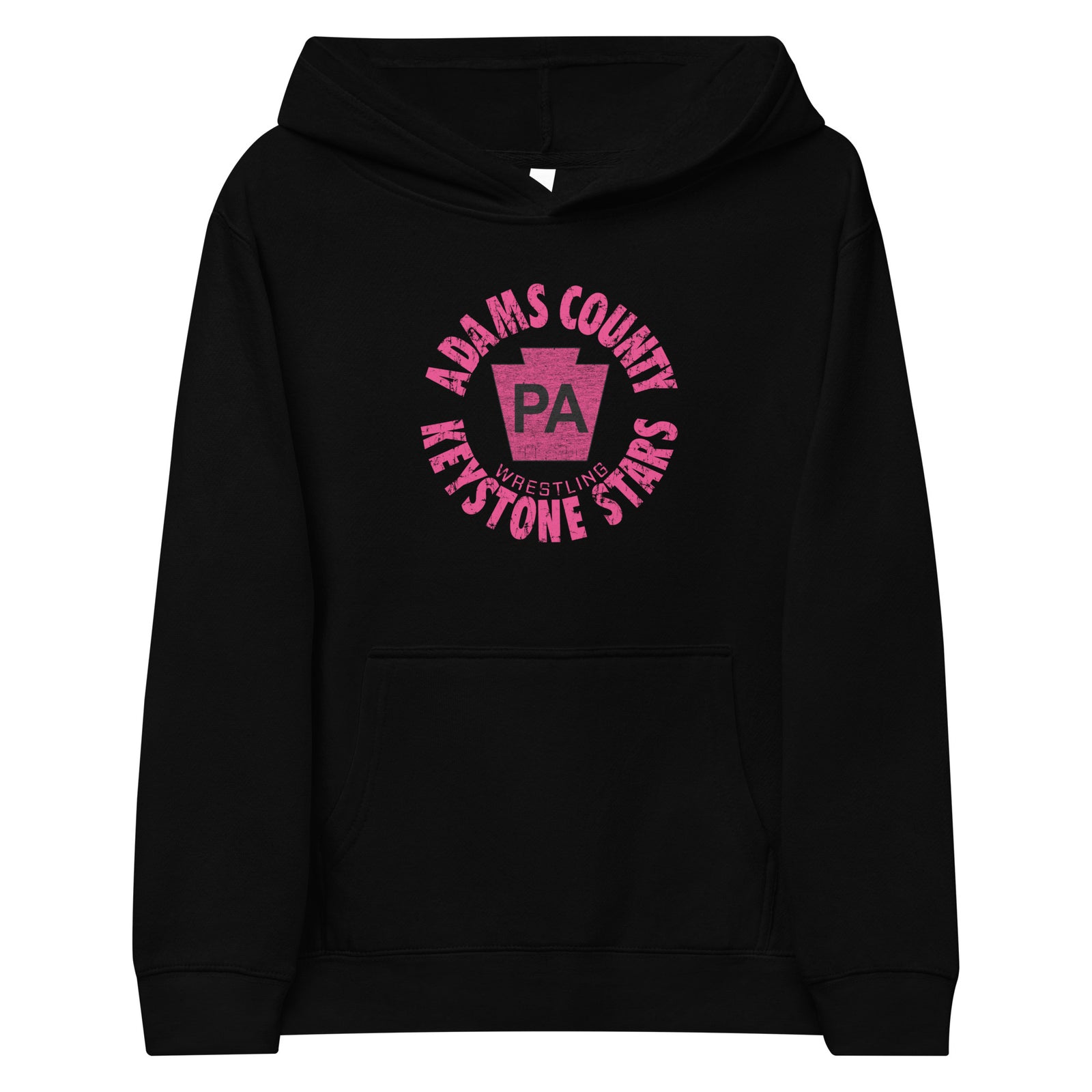 Keystone Stars Wrestling Club Pink Kids Fleece Hoodie