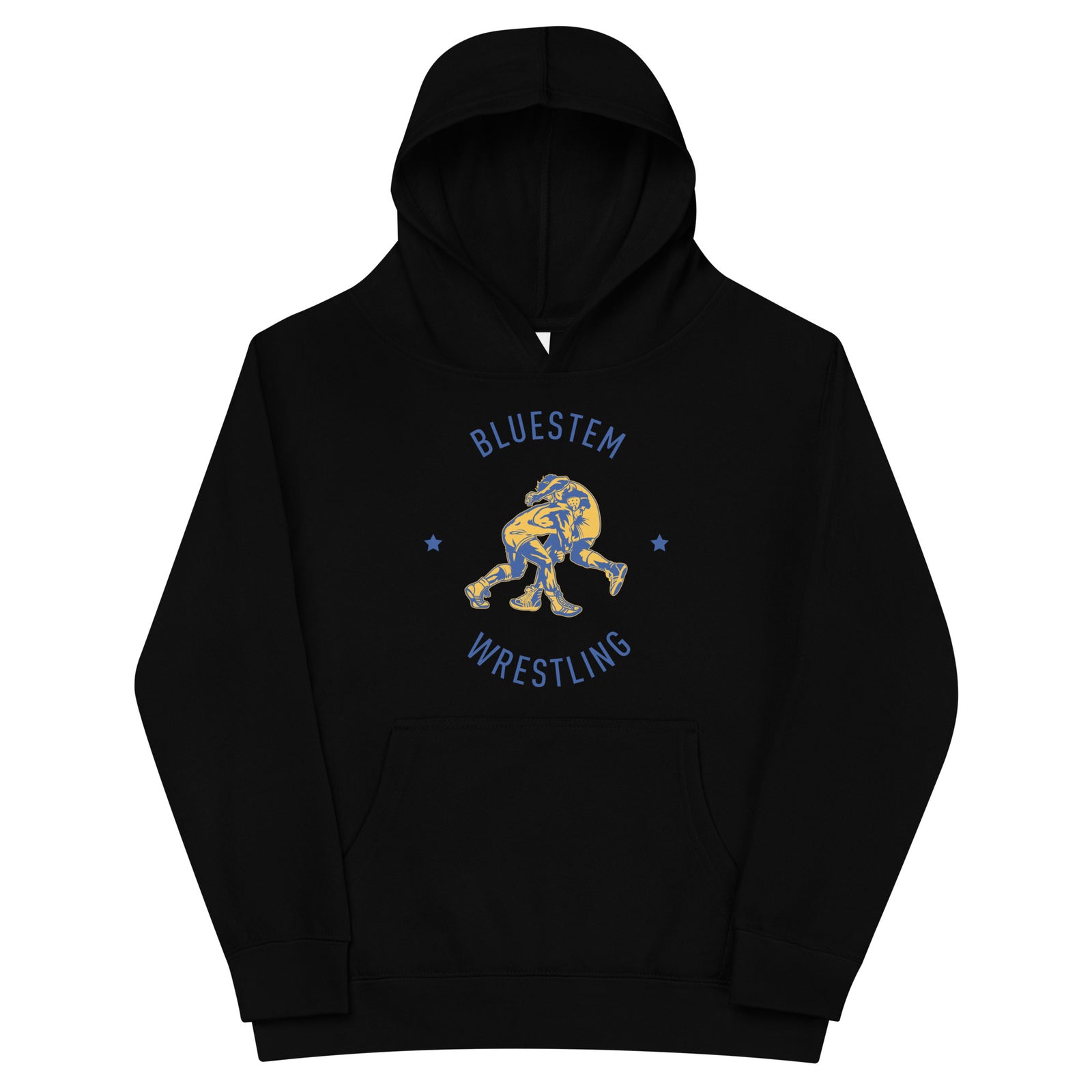Bluestem Wrestling (Front Only) Kids Fleece Hoodie