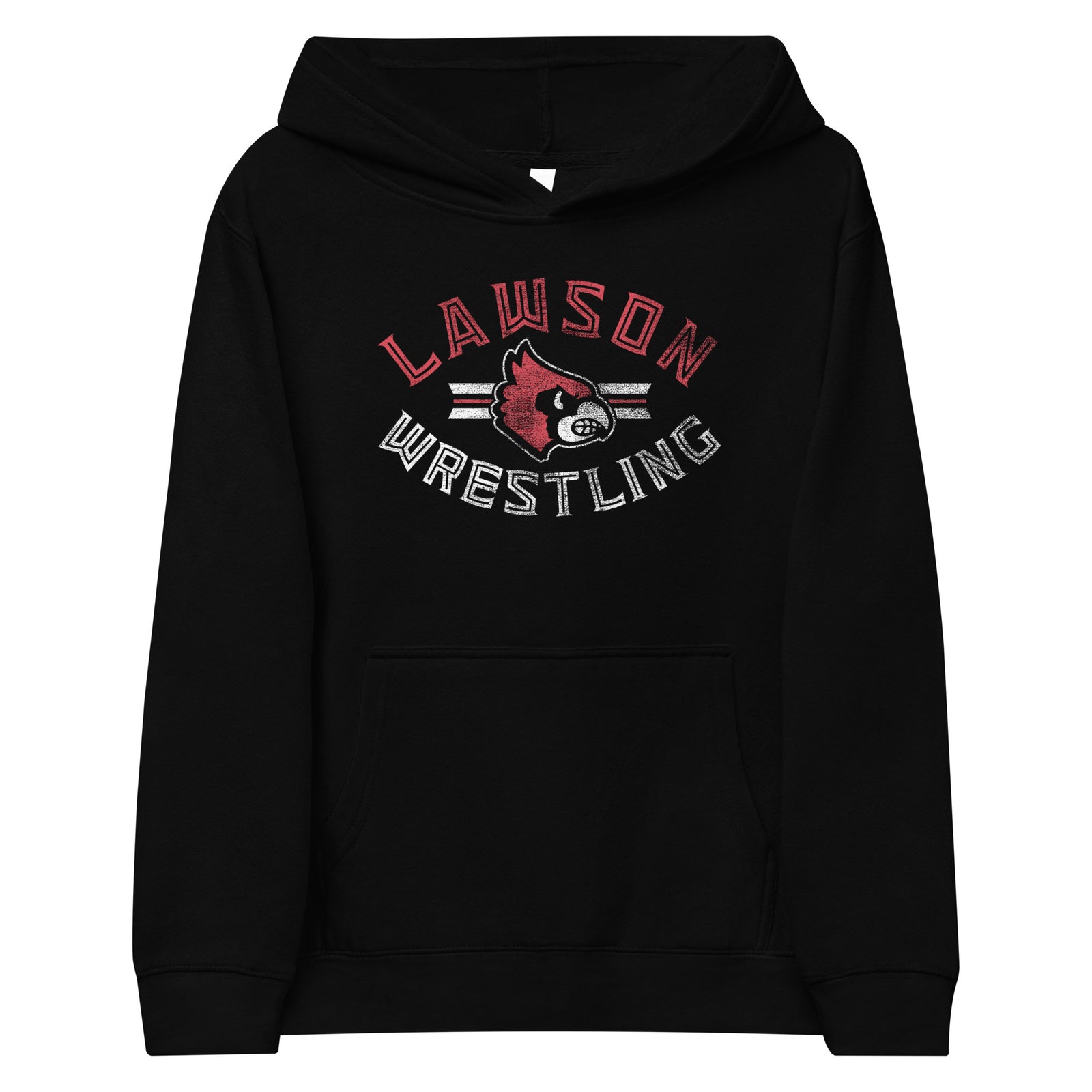 Lawson Wrestling Black  Kids Fleece Hoodie