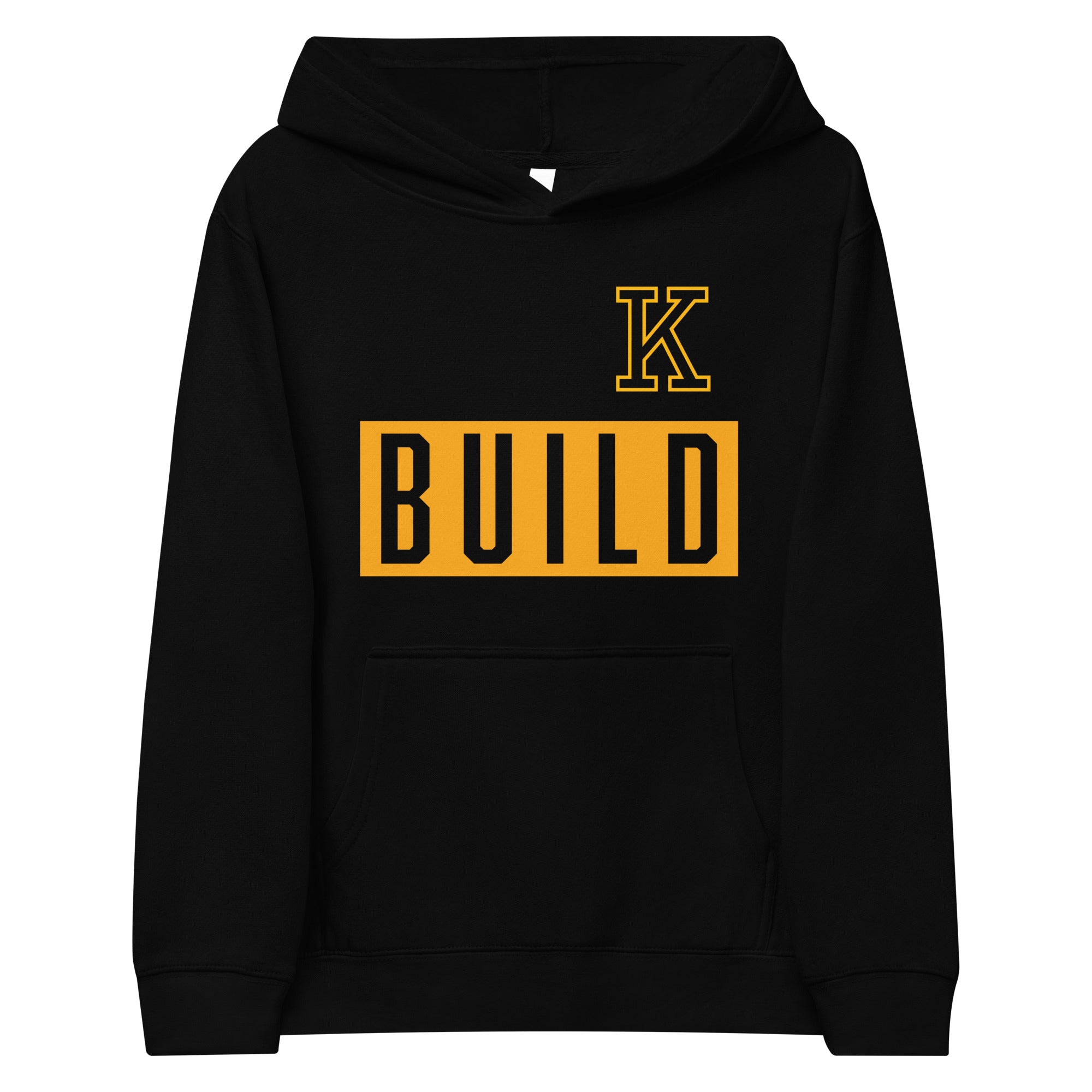 Kearney High School Wrestling K Build Gold Kids fleece hoodie