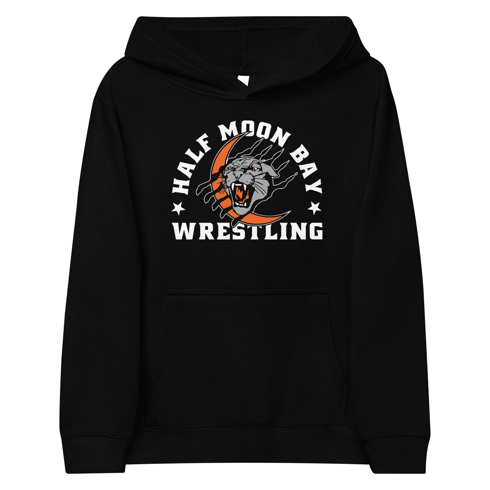 Half Moon Bay Wrestling MASCOT Kids Fleece Hoodie