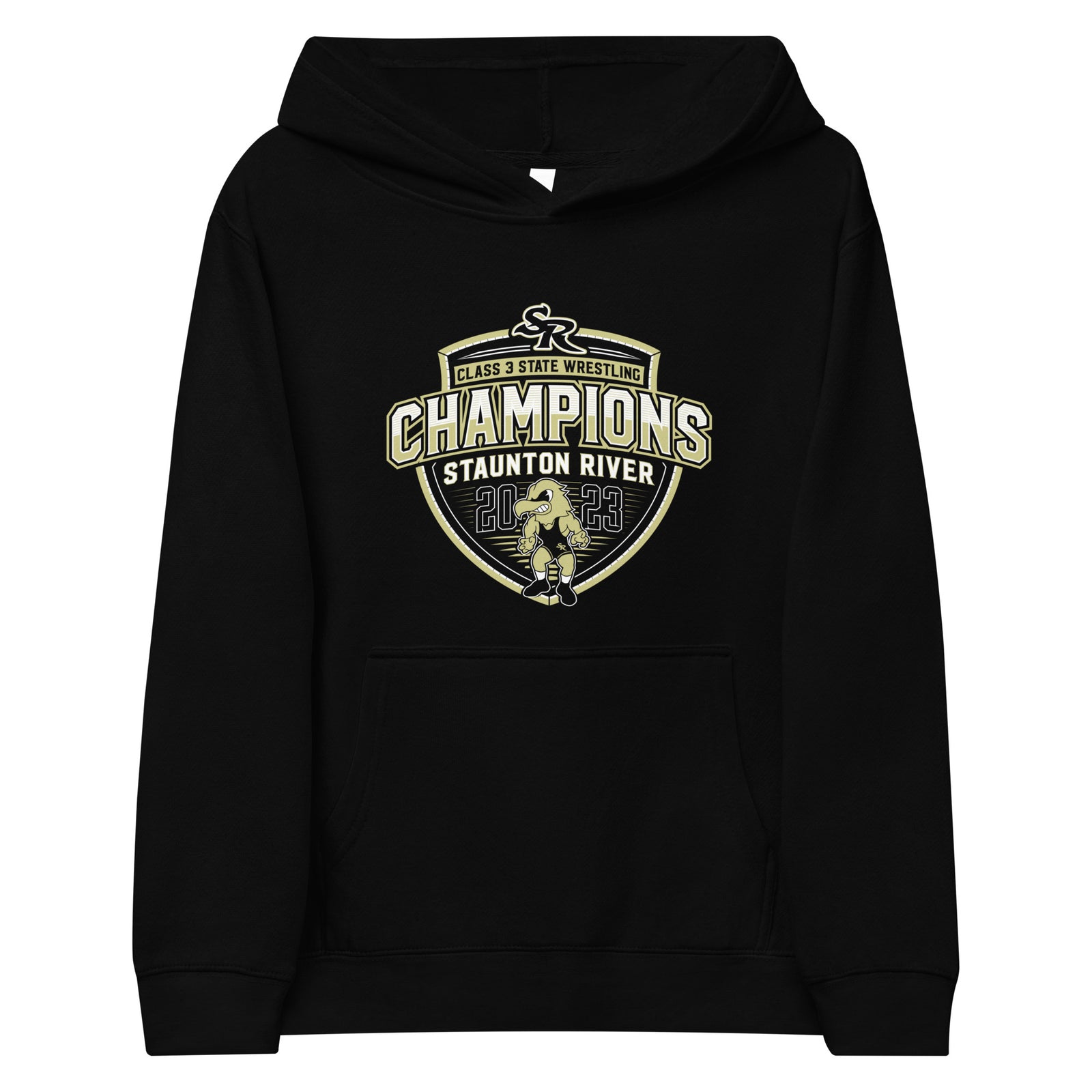 Staunton River State Champs  Mascot Kids Fleece Hoodie