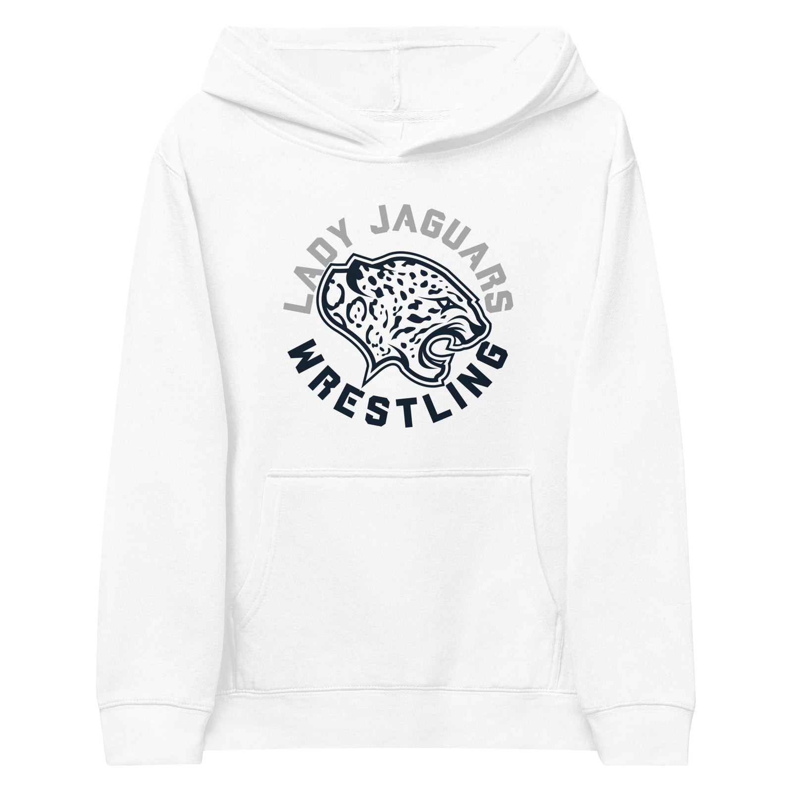 Mill Valley Lady Jaguars White Kids Fleece Hoodie