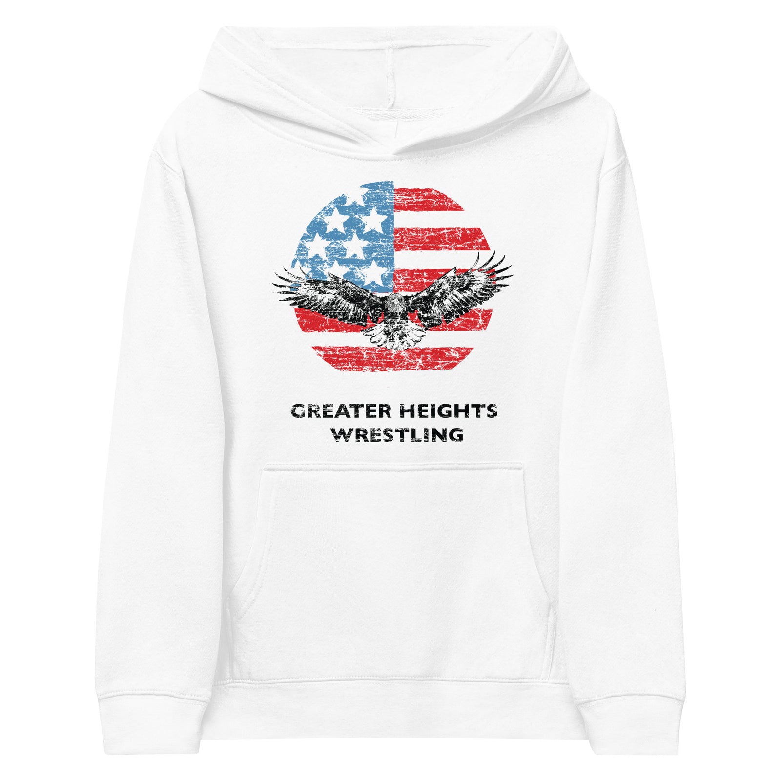 Greater Heights Wrestling Eagle Kids fleece hoodie
