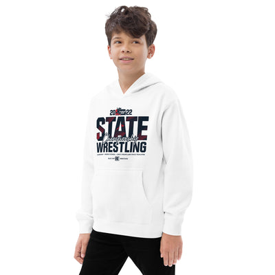 USAW KS State Champion Wrestling Kids fleece hoodie