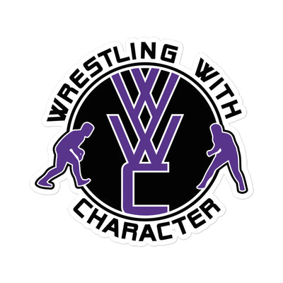 Wrestling With Character  Kiss Cut Stickers