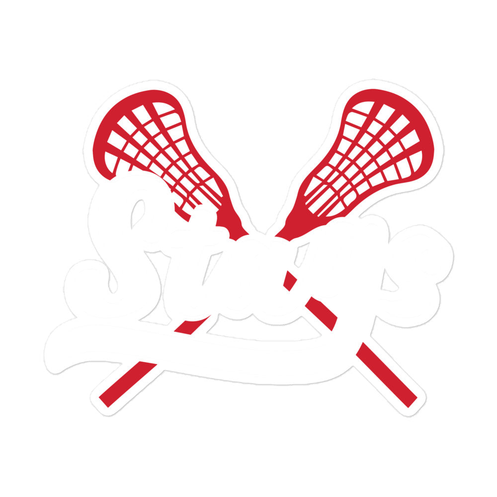 Stags Lacrosse Kiss Cut Stickers