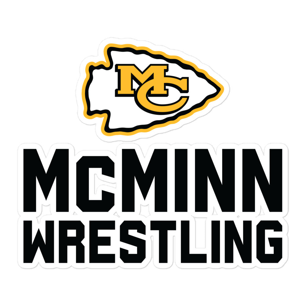 McMinn High School Wrestling  Kiss Cut Stickers