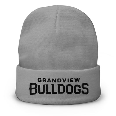 Grandview School District Navy Embroidery Design Embroidered Beanie