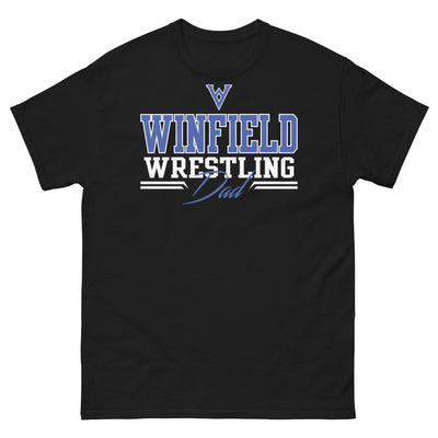 Winfield Wrestling Dad Black Men's classic tee