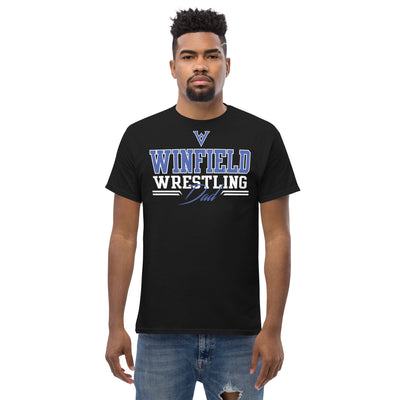 Winfield Wrestling Dad Black Men's classic tee