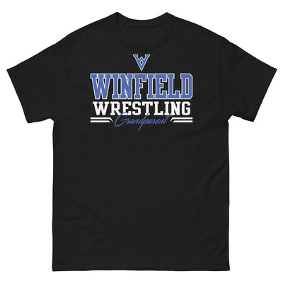 Winfield Wrestling Grandparent Black Men's classic tee