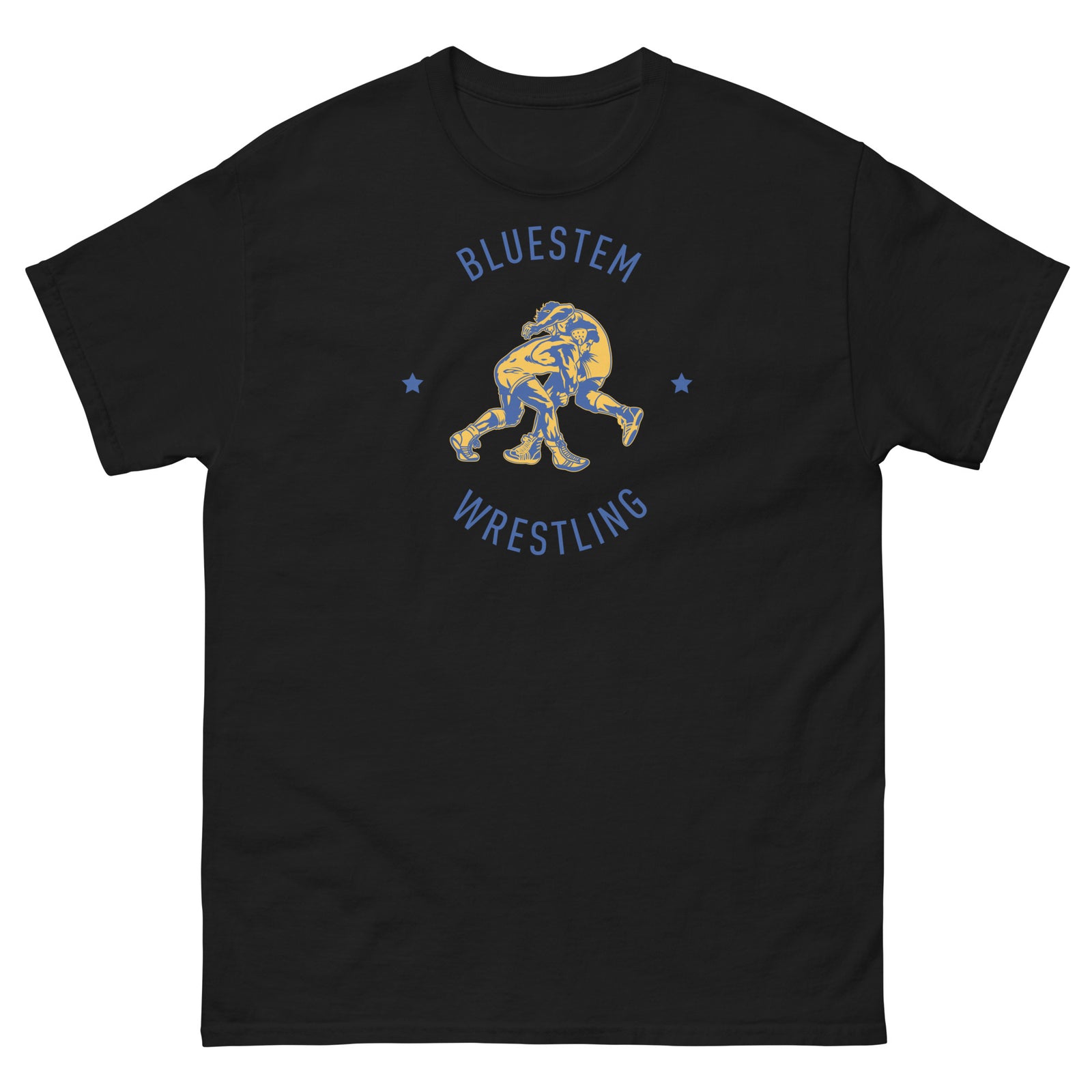 Bluestem Wrestling (Front Only) Mens Classic Tee