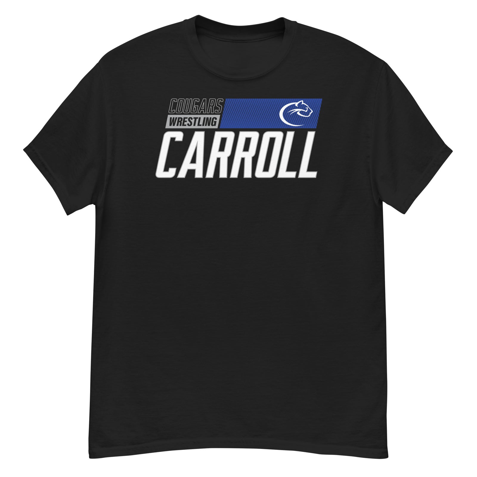Carroll Wrestling Black  Mens Classic Tee