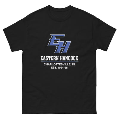 Eastern Hancock MS Track EH On Black Mens Classic Tee