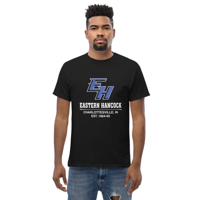 Eastern Hancock MS Track EH On Black Mens Classic Tee