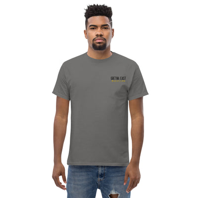 Gretna East  Grey wrestling Embroidery Mens Classic Tee