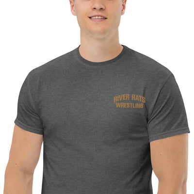 River Rats Wrestling  Embroidered Mens Classic Tee