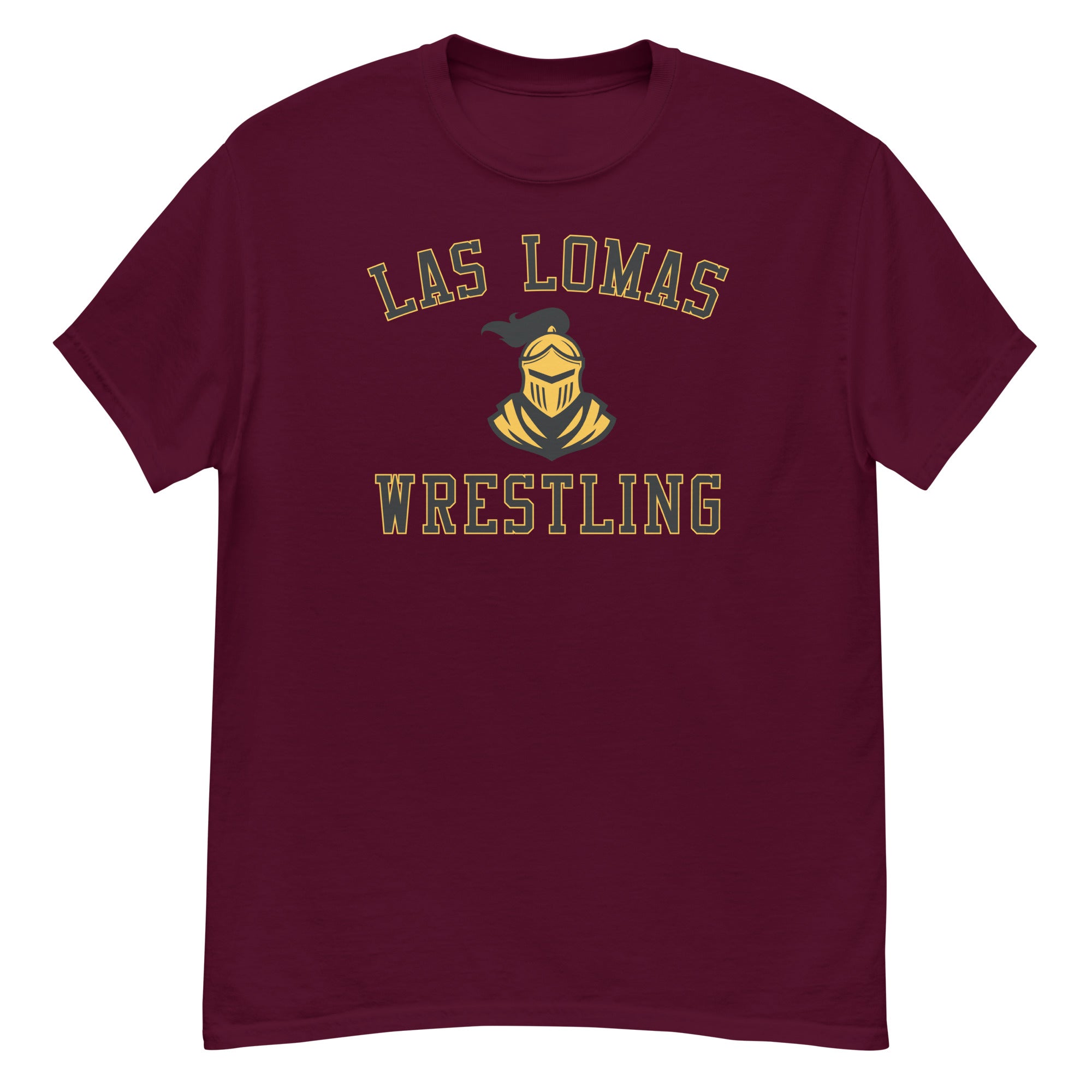Las Lomas Wrestling Maroon Mens Classic Tee