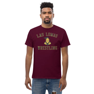 Las Lomas Wrestling Maroon Mens Classic Tee