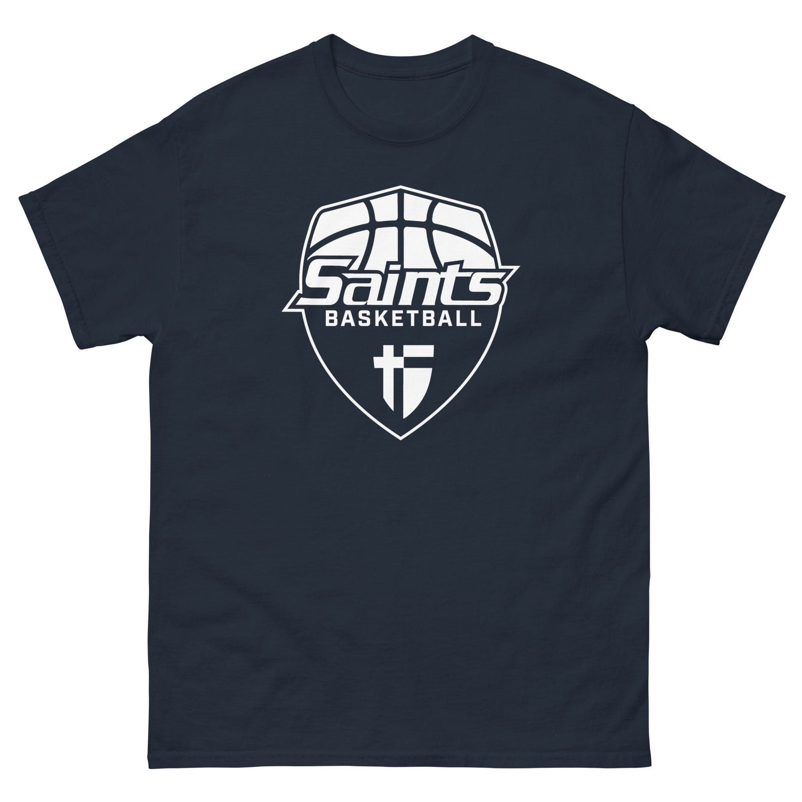 Youth Saints Basketball Youth Long Sleeve Tee Blue Chip