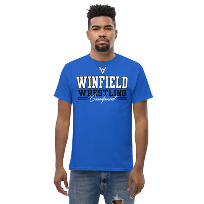 Winfield Wrestling Grandparent Royal Men's classic tee