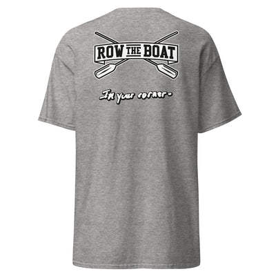 Burlington HS Wrestling Row The Boat (Front + Back) Mens Classic Tee