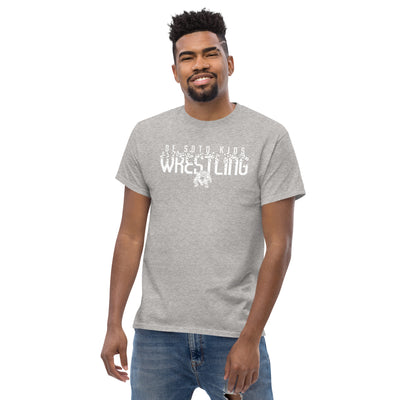 De Soto Kids Wrestling Grey Mens Classic Tee