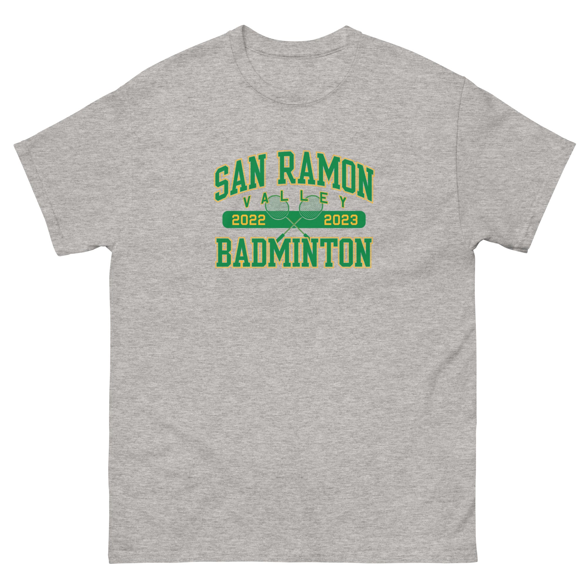 San Ramon Valley Badminton  SRV Mens Classic Tee