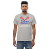 Stags Lacrosse Grey Mens Classic Tee