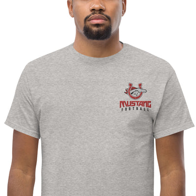 Palmetto Middle Football Embroidery-Grey Mens Classic Tee
