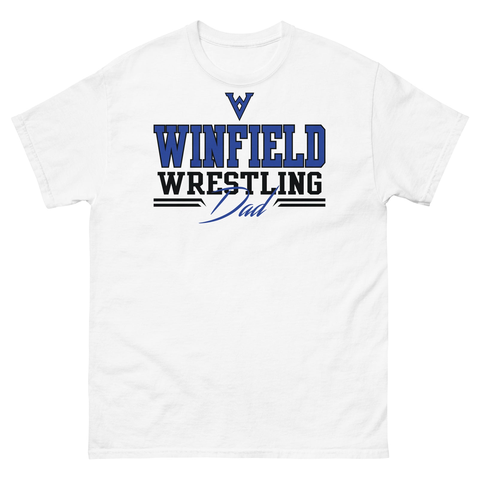 Winfield Wrestling Dad White Men's classic tee