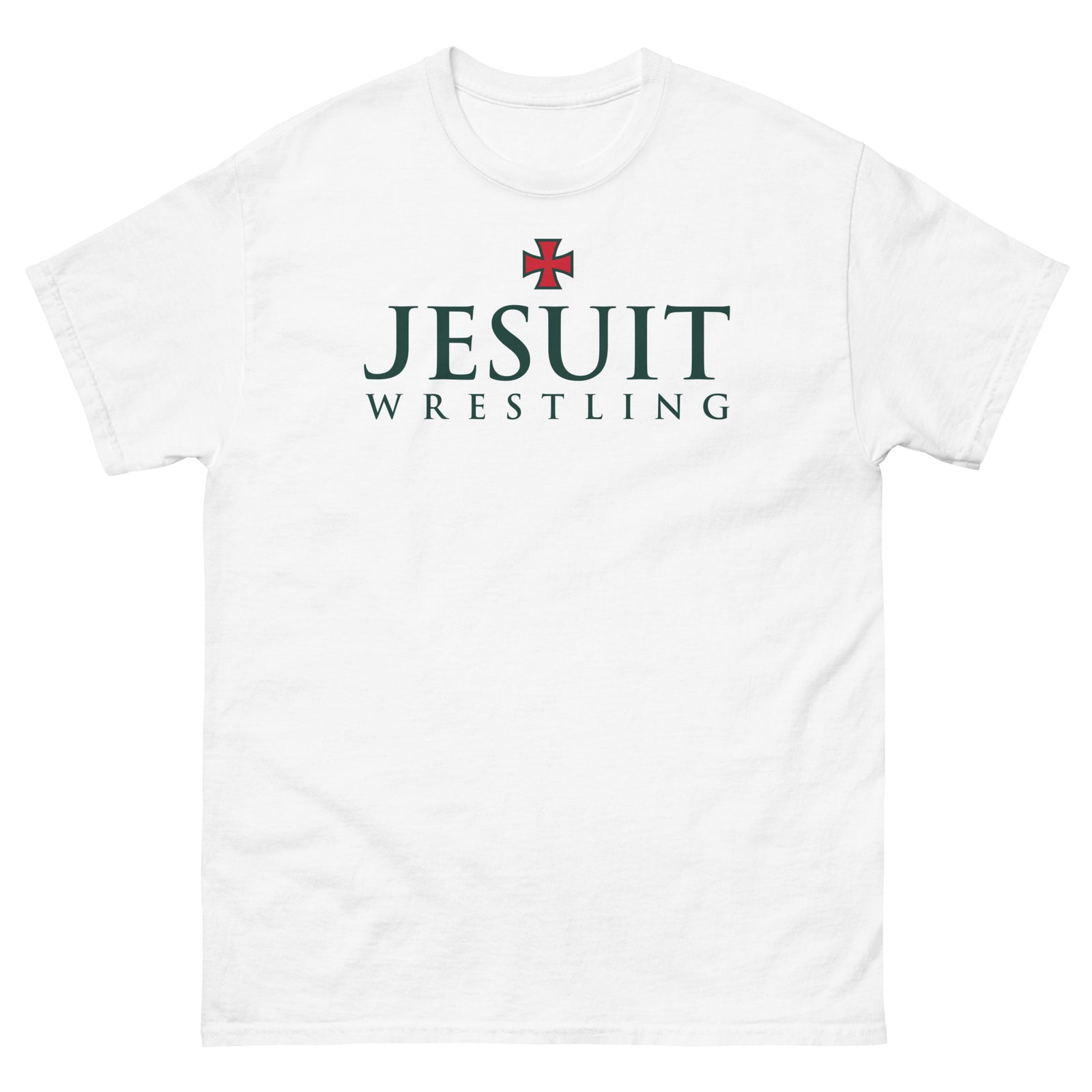 Strake Jesuit Wrestling White Men's Classic Tee