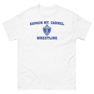 Kapaun Mt. Carmel Wrestling Black/Grey/White Men's Classic Tee